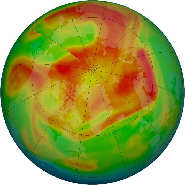Arctic ozone map for 23 March 2006